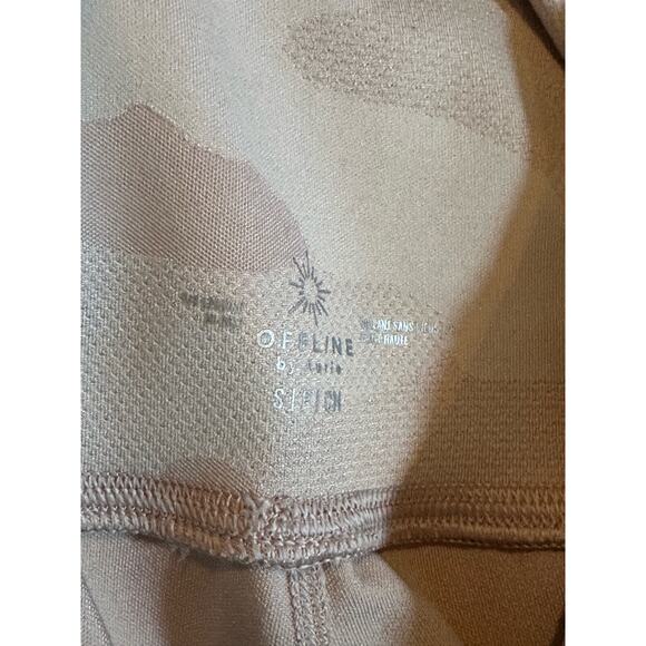 Offline By Aerie Light Pink Camouflage Print High Waisted Leggings Size Small - Picture 7 of 9